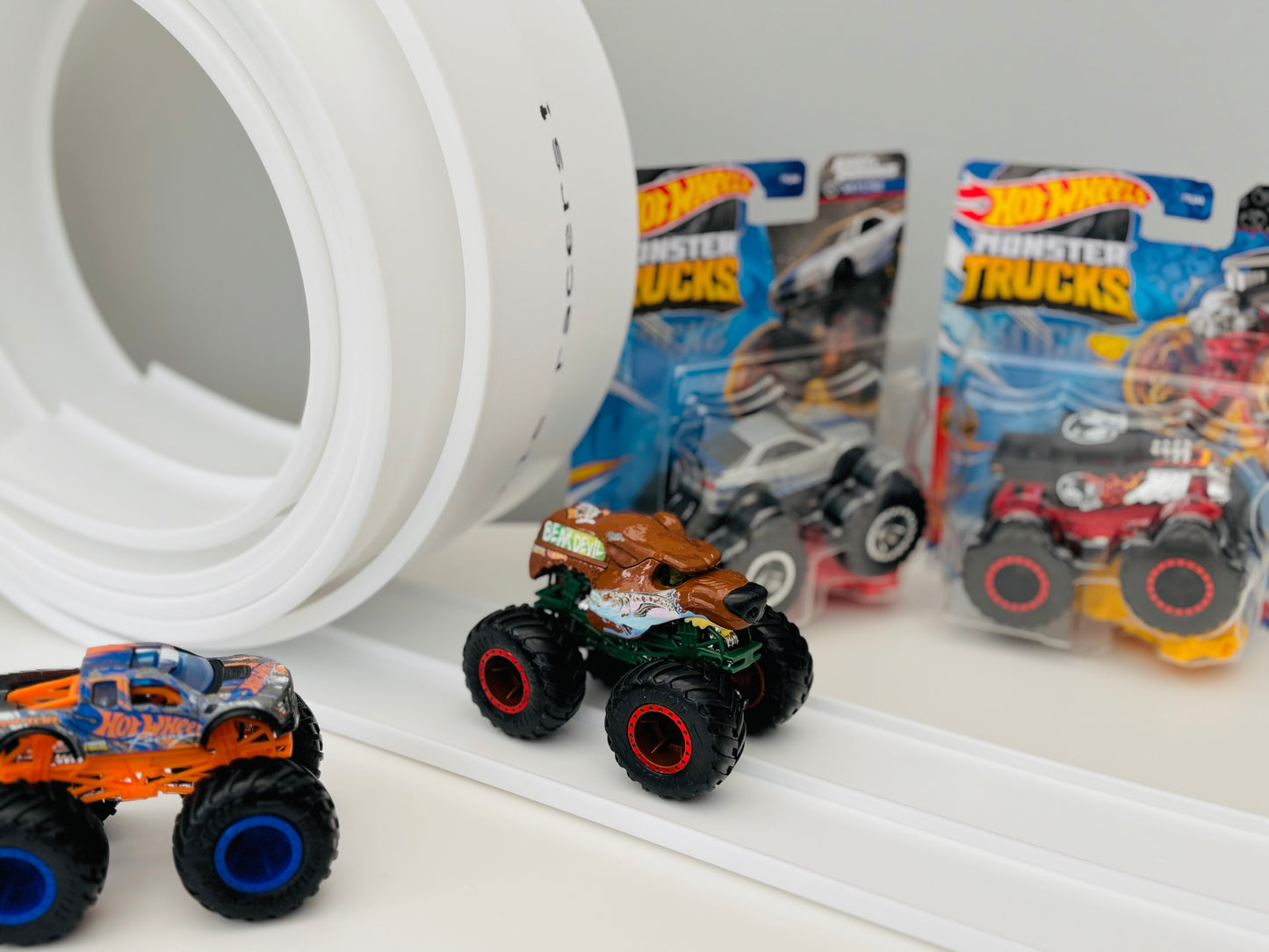4.5m Race Track + 2 Diecast Cars + 1 Monster Truck (Bundle)
