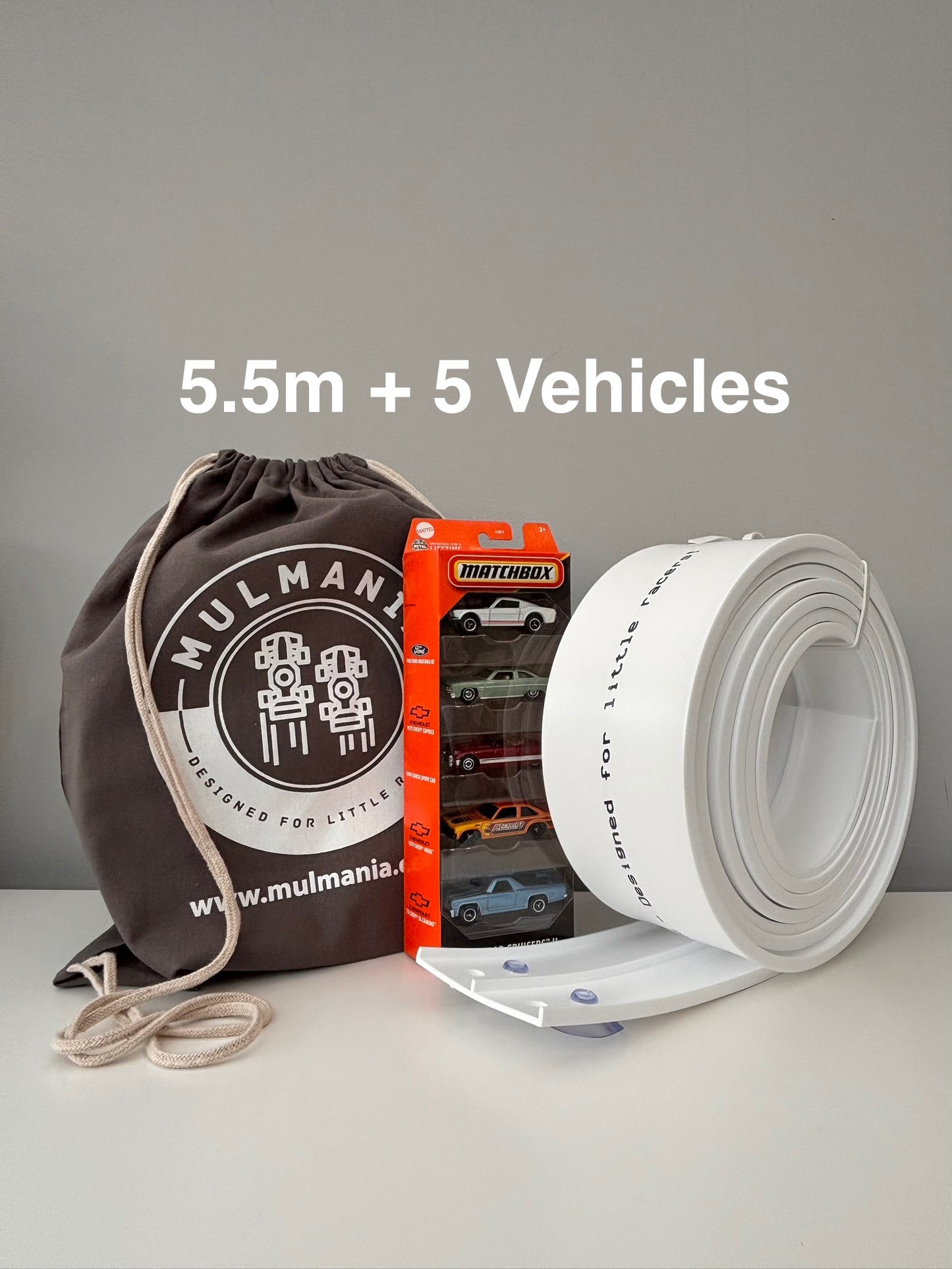 5.5m Race Track & 5x Vehicle Pack (Bundle)