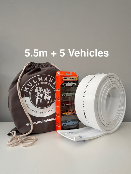 5.5m Race Track & 5x Vehicle Pack (Bundle)