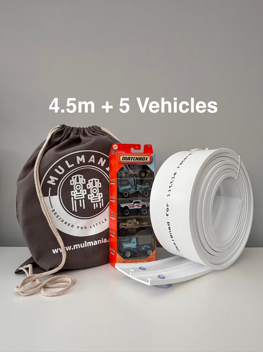 4.5m Race Track & 5x Vehicle Pack (Bundle)